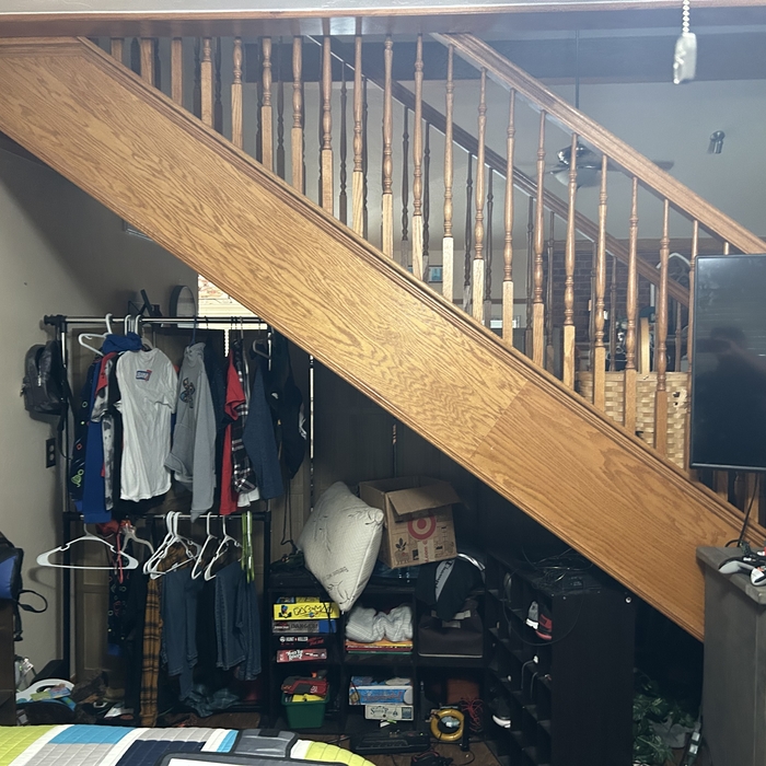 Bedroom addition with closet