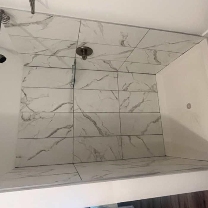 Tile shower