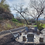 Fire Pit & Rose Bush Garden