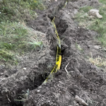 Underground gas line