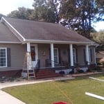 seamless gutter & downspout install/ 1st story