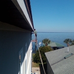 seamless gutter & downspout install/ 3rd story