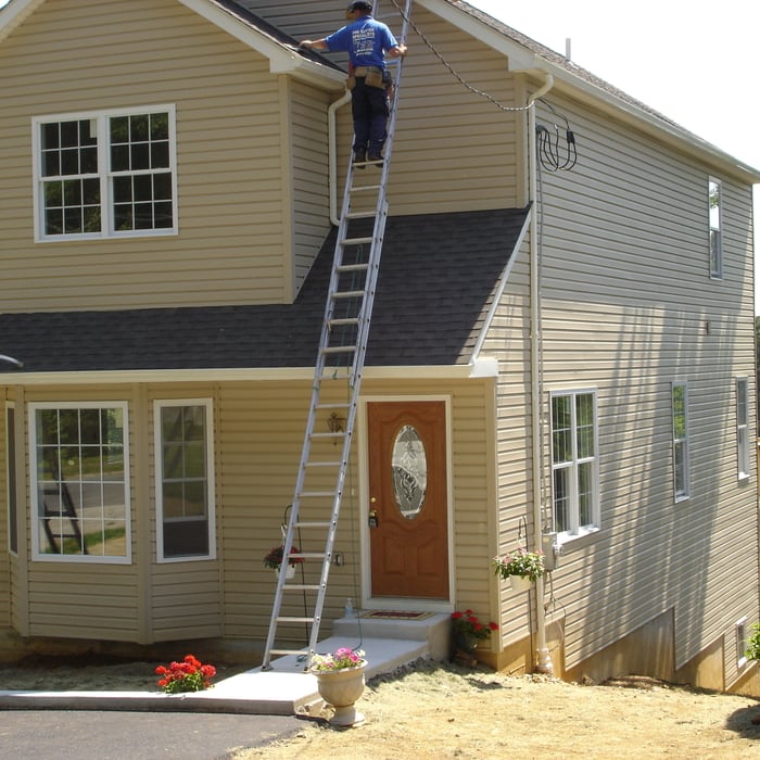 Install siding, Capping, New seamless Rain gutters