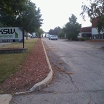 old parking lot before