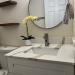 Vanity / Calacatta Gold Countertop By ARMO