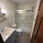 Solid surface shower walls