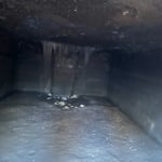 septic tank with concrete baffle