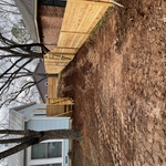Wooden Fence w/ Large Gate