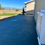 Concrete job on remodel