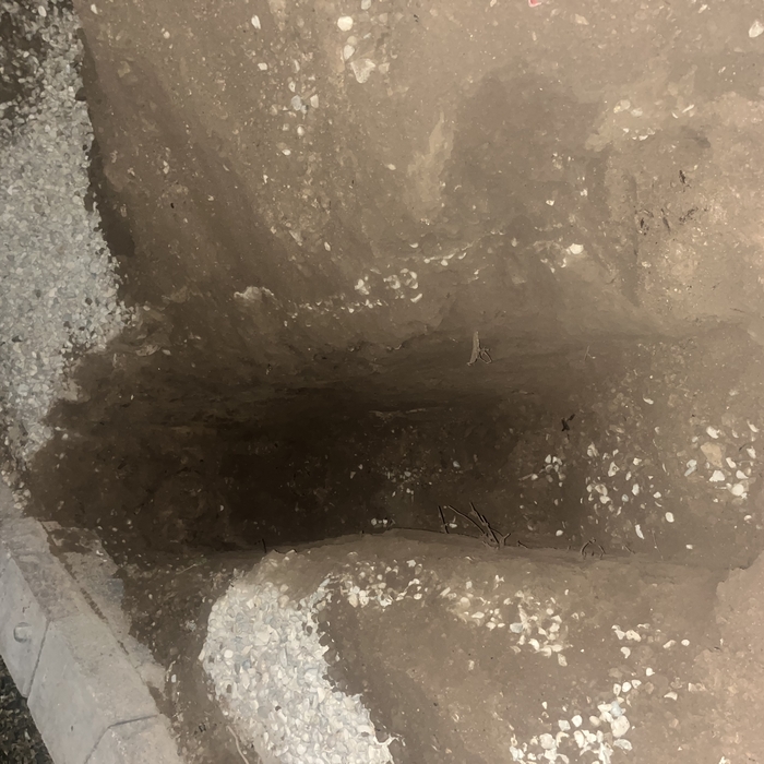 Service line digup