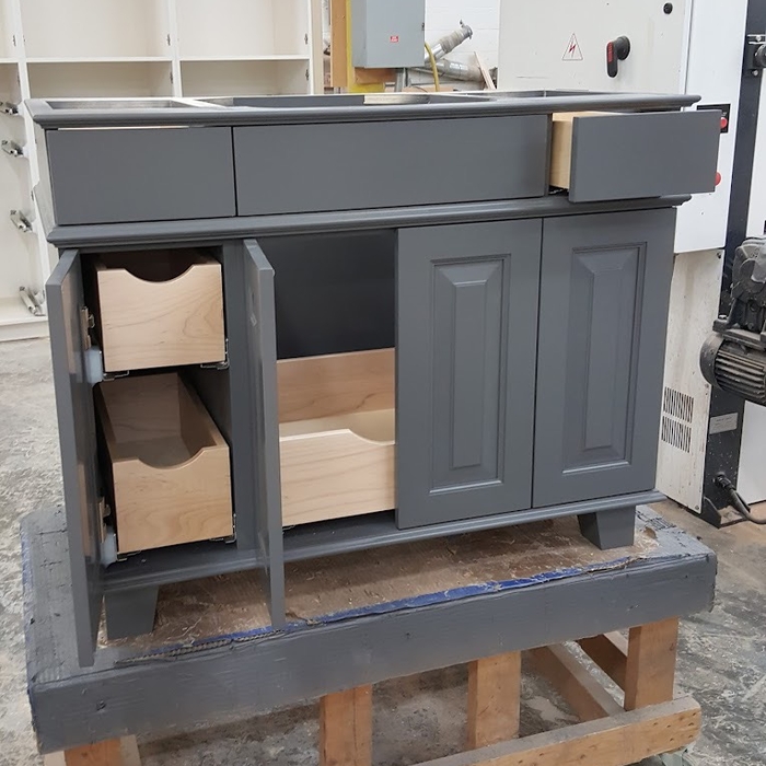 Guest bathroom vanity
