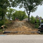 Grading and culvert pipe