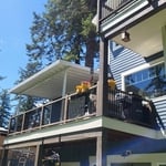 Side View from Ground Level Below Upper Deck