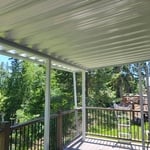Porch View Under Aluminum Patio Cover