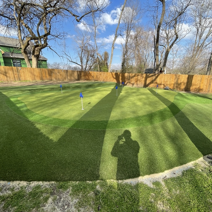 Putting Green with Double Cut Fringe