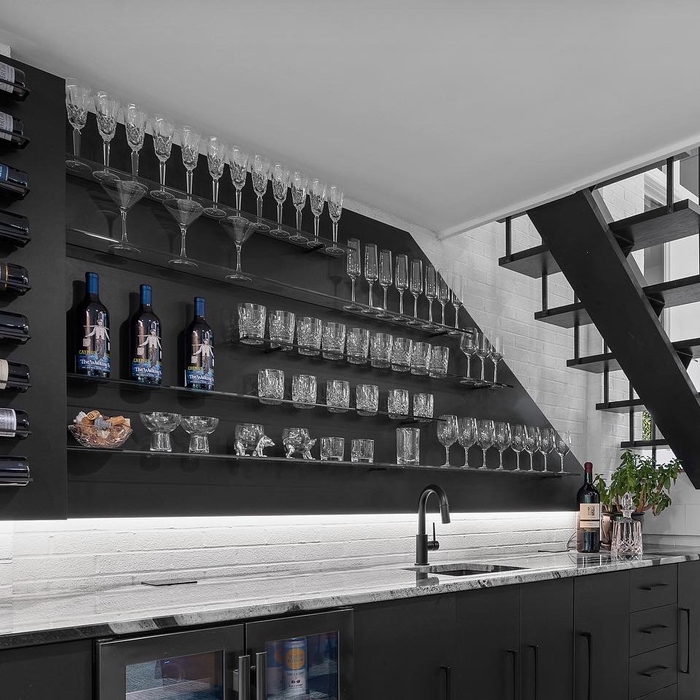 Bar Area Shelves
