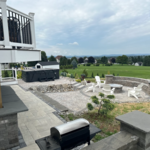 Patio, Sitting Wall, and Firepit.