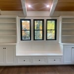 Custom bench built-in