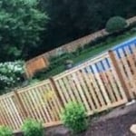 Wood Pool Fence