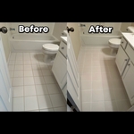 Bathroom Grout Before & After