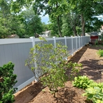 6x8 pvc vinyl 2 tone fence