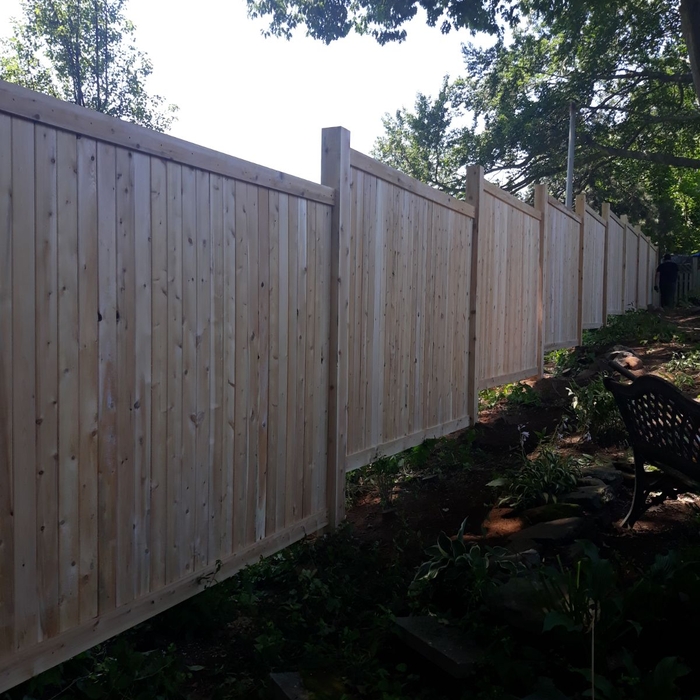 6x8 cedar wood fence