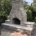 Outdoor fireplace