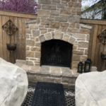 Outdoor fireplace