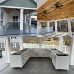 Patio under Gazebo with Outdoor Kitchen