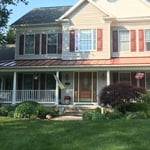 Standing Seam metal porch