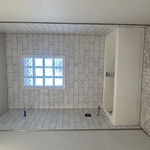 Bathroom shower and floor tile install