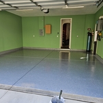 Painted ceiling , walls and floor