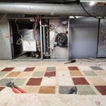 Old Furnace and Evaporator Coil
