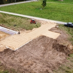 Burnips Driveway and garage backfill