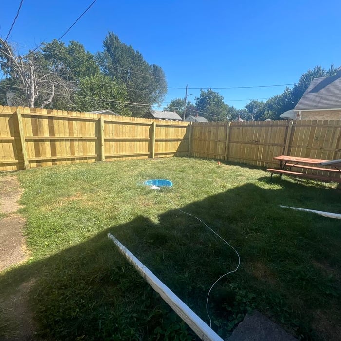 Inside of the yard