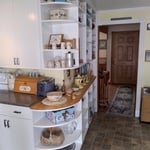 wrap-around shelf unit