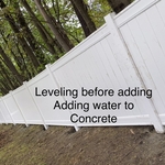 before adding water to concrete