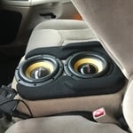 8" woofers in a custom ported center console