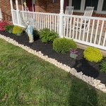 New exterior flower bed