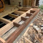 Floor joist repaired.