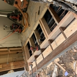 Repaired floor joist
