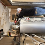 Removing old leaking