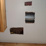 Fixed multiple holes in drywall