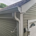 New gutters and downspout