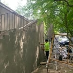 Masonry, landscape, waterproofing