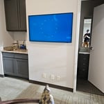 Frame TV Flush Mount After Photo