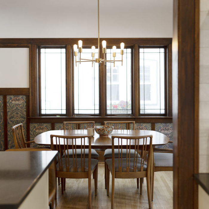 view into dining room