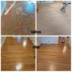 Collage of the Livingroom before and after