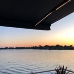 Retractable Awning Over Lake