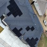 Solar installation hip roof